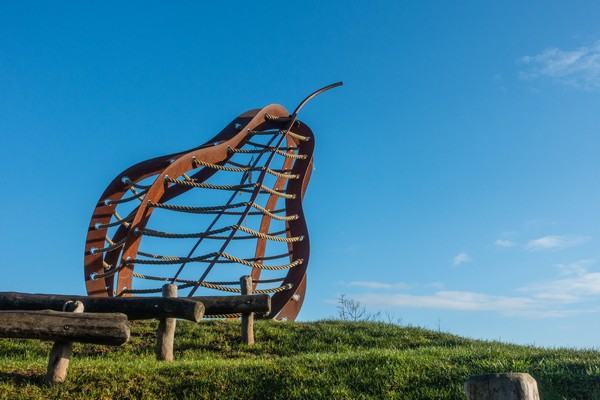 Fruitbeeldig Hageland kunst wandelen fietsen Vlaams-Brabant