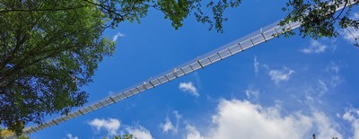 wandeling Florenville hangbrug Passerelle Himalayenne